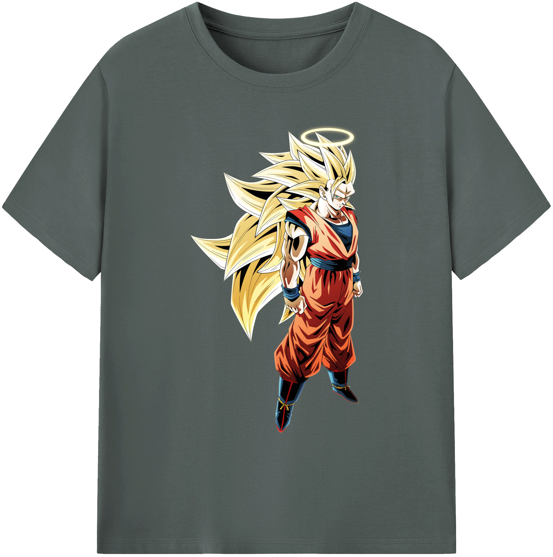（画像用） ドラゴンボール 孫悟空（そん ごくう）Son Goku カカロット DRAGON BALL Kakarotto 綿100％ メンズ半袖Tシャツ｜肌触りやわらか＆通気性